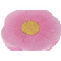 DKD Home Decor Mesita Auxiliar Shabby Rosa Verde Magnesia Fibra de Vidrio 32.5 x 42.5 x 32.5 cm