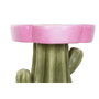 DKD Home Decor Mesita Auxiliar Shabby Rosa Verde Magnesia Fibra de Vidrio 32.5 x 42.5 x 32.5 cm