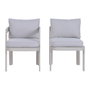 DKD Home Decor Set de Comedor de 7 Piezas en Aluminio Crema