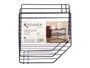 Kinvara Estanteria Esquinera 2 Baldas Negra 22.5 x 19.7 x 22.5 cm (Set de 12)