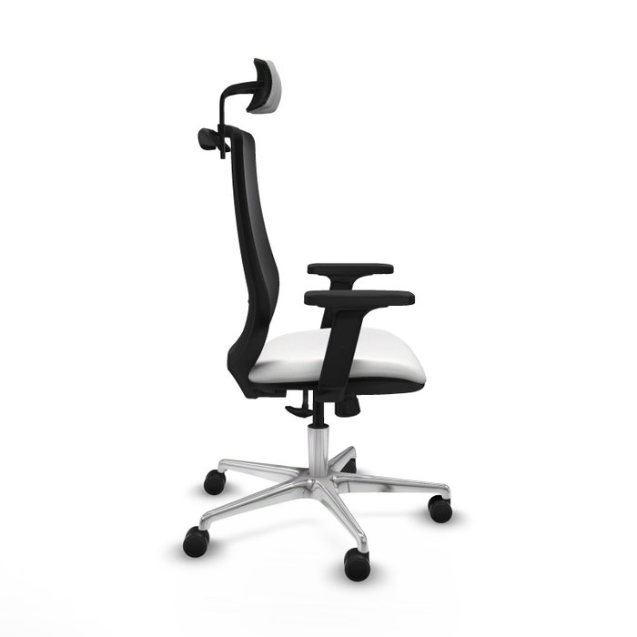 PIQUERAS Y CRESPO Silla de oficina Mardos con mecanismo Sincro, Blanco y Negro PIQUERAS Y CRESPO Silla de oficina Mardos con mecanismo Sincro, Blanco y Negro