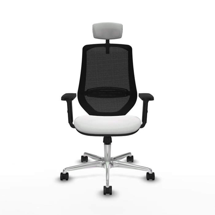 PIQUERAS Y CRESPO Silla de oficina Mardos con mecanismo Sincro, Blanco y Negro PIQUERAS Y CRESPO Silla de oficina Mardos con mecanismo Sincro, Blanco y Negro