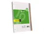 Liderpapel Recambio A4 200+50 Hojas 90gr Cuadro 5mm 4 Taladros Bandas de 5 Colores
