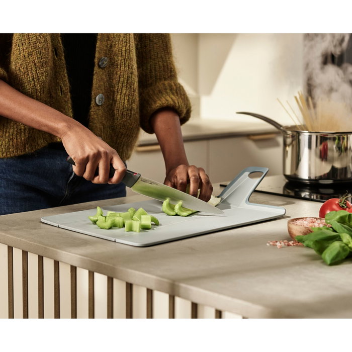 Joseph Joseph Chop2Pot Plus Tabla de cortar plegable Azul de 21,5 x 26,5 cm