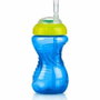 Nuby Vasos a prueba de fugas con pajitas flexibles (paquete de 3) - Niñas