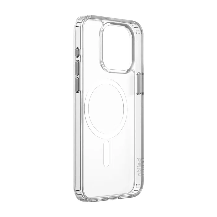 Belkin MSA022BTCL Funda Transparente y Magnética para iPhone 15 Pro Max, Compatible con MagSafe, Antibacteriana, Resistente a Rayones y UV