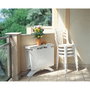 Grill Me Mesa Vega 118x77 Blanco de Resina Plegable