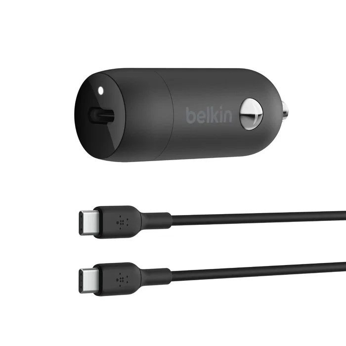 Belkin BoostCharge 30W USB-C Car Charger con cable de 1 m