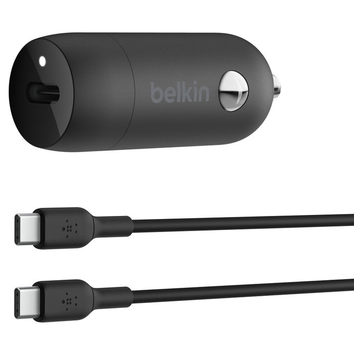 Belkin BoostCharge 30W USB-C Car Charger con cable de 1 m