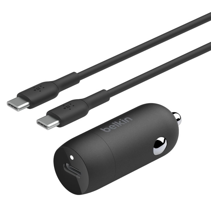 Belkin BoostCharge 30W USB-C Car Charger con cable de 1 m