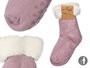 GIFTDECOR Calcetín Sherpa Adulto Lila Claro