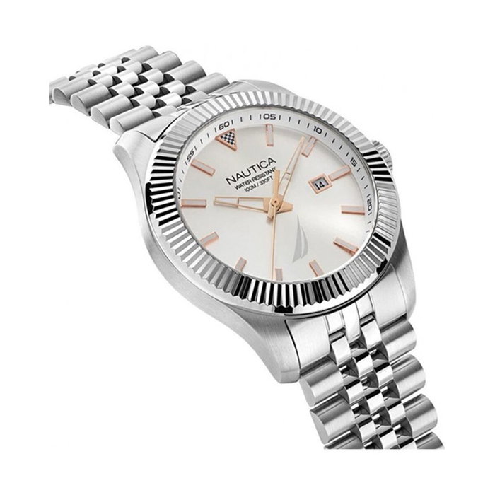 Reloj Hombre Nautica Plateado (Ø 43 mm)