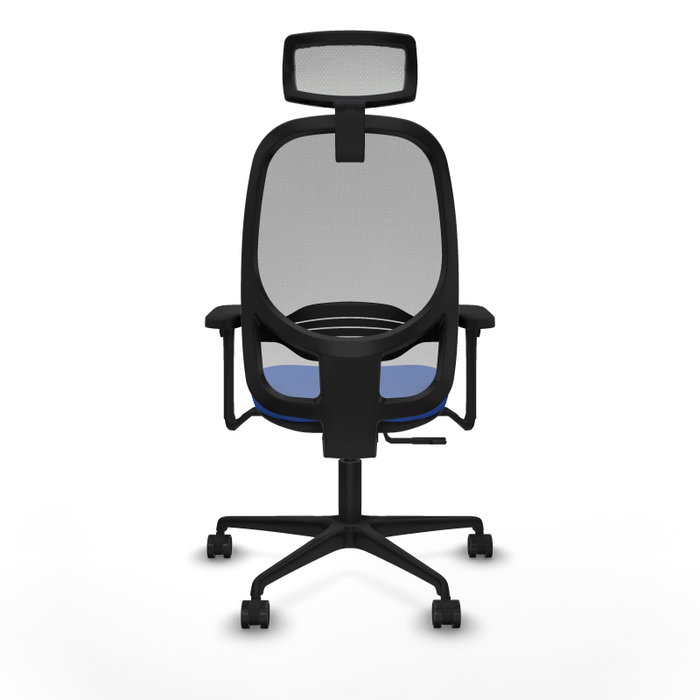 PIQUERAS Y CRESPO Silla de oficina Cilanco con mecanismo Sincro, Azul y Gris