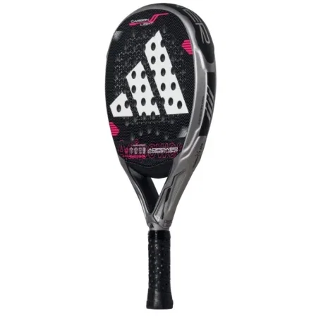Adidas Pala de Pádel Adipower Carbon Light 3.4 Redonda Control - Modelo 2025, Goma Soft Performance, Fibra Carbono 3K, Dual Exoskeleton, Spin Blade Mold