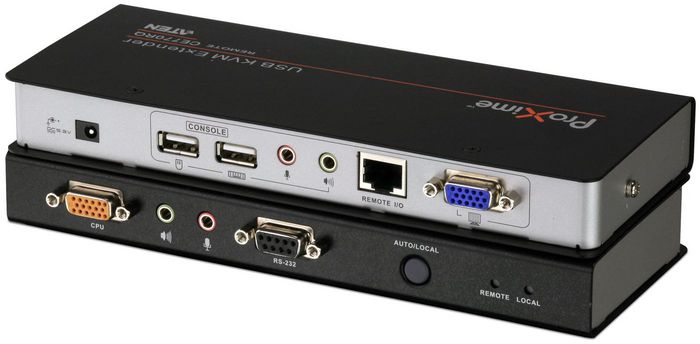 ATEN CE770-AT-G Extensor KVM USB VGA con Audio, RS-232 y Deskew (300m) de color Negro ATEN CE770-AT-G Extensor KVM USB VGA con Audio, RS-232 y Deskew (300m) de color Negro