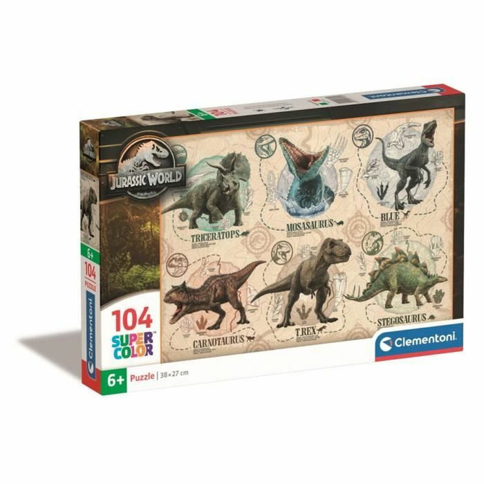 Clementoni Rompecabezas Jurassic World de 104 piezas Clementoni Rompecabezas Jurassic World de 104 piezas