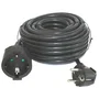 Silver Electrics Cable prolongador de corriente 3m - 3x1.5mm² - 250V/16A - 3500W - Negro - H05VV-F - Certificación CE/GS/VDE