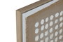 DKD Home Decor Cuadro Moderno Beige Blanco Lienzo Yute 60 x 60 x 3.8 cm (2 Unidades)