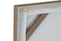 DKD Home Decor Cuadro Moderno Beige Blanco Lienzo Yute 60 x 60 x 3.8 cm (2 Unidades)
