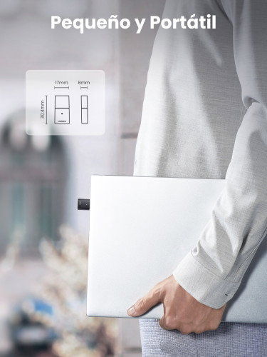 UGREEN Adaptador Bluetooth 5.0 para PC USB Plug and Play con Alta Velocidad y Largo Alcance (Hasta 60 pies), Compatible con Windows 11/10/8.1/7 - 80889