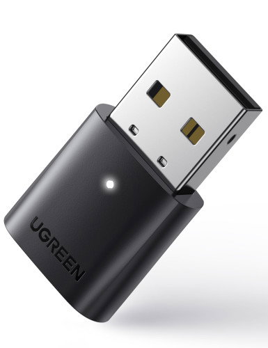 UGREEN Adaptador Bluetooth 5.0 para PC USB Plug and Play con Alta Velocidad y Largo Alcance (Hasta 60 pies), Compatible con Windows 11/10/8.1/7 - 80889