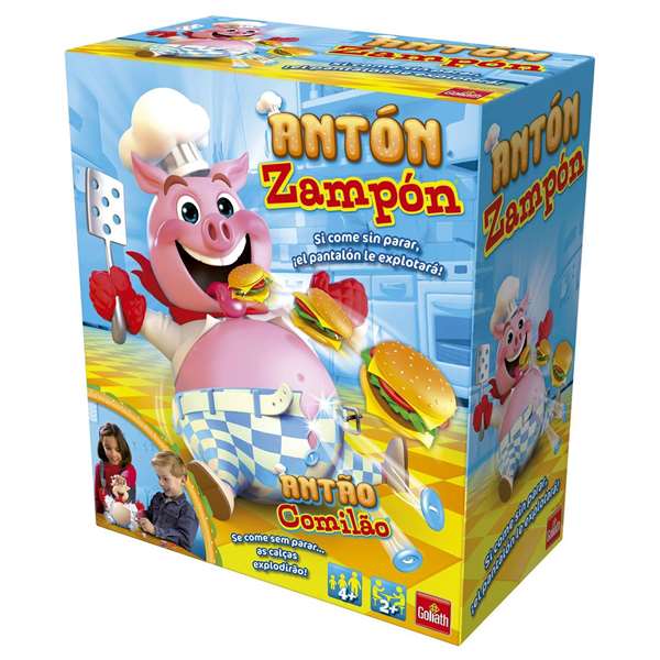 Goliath Juego Antón Zampón Es un Comilón y siempre tiene Hambre, Juguete de Mesa para Niños, Edad Recomendada 36 Meses Goliath Juego Antón Zampón Es un Comilón y siempre tiene Hambre, Juguete de Mesa para Niños, Edad Recomendada 36 Meses