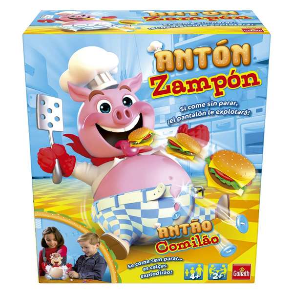 Goliath Juego Antón Zampón Es un Comilón y siempre tiene Hambre, Juguete de Mesa para Niños, Edad Recomendada 36 Meses Goliath Juego Antón Zampón Es un Comilón y siempre tiene Hambre, Juguete de Mesa para Niños, Edad Recomendada 36 Meses