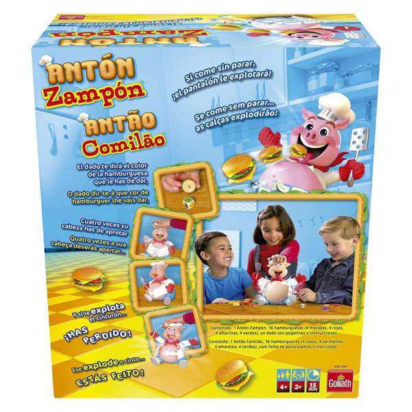 Goliath Juego Antón Zampón Es un Comilón y siempre tiene Hambre, Juguete de Mesa para Niños, Edad Recomendada 36 Meses Goliath Juego Antón Zampón Es un Comilón y siempre tiene Hambre, Juguete de Mesa para Niños, Edad Recomendada 36 Meses