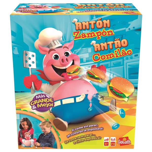 Goliath Juego Antón Zampón Es un Comilón y siempre tiene Hambre, Juguete de Mesa para Niños, Edad Recomendada 36 Meses Goliath Juego Antón Zampón Es un Comilón y siempre tiene Hambre, Juguete de Mesa para Niños, Edad Recomendada 36 Meses