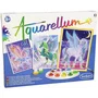 Sentosphere SEN3373910063203 Aquarellum - Kit de Acuarela Pegaso con 9 Colores y 3 Pinturas en Papel Vitela para +7 Años
