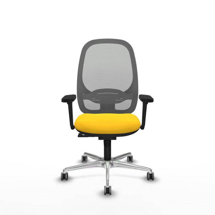 PIQUERAS Y CRESPO Silla de oficina Cilanco con mecanismo Sincro, Amarillo y Gris PIQUERAS Y CRESPO Silla de oficina Cilanco con mecanismo Sincro, Amarillo y Gris