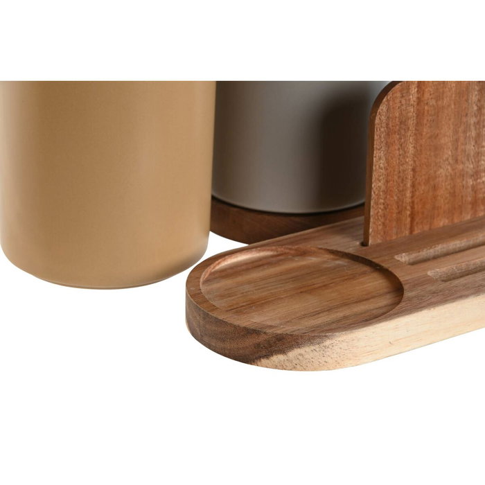 DKD Home Decor Bote de Utensilios Chinalight 23, Surtido de 2 Unidades