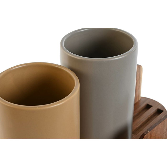 DKD Home Decor Bote de Utensilios Chinalight 23, Surtido de 2 Unidades