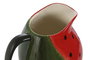 DKD Home Decor Jarra Fruits 24 Gres Verde Rojo Sandia 15.5 x 19 x 20 cm