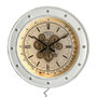 DKD Home Decor Reloj de Pared Movimiento Led Metal Blanco 9 x 60 x 60 cm