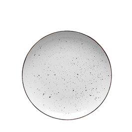 Porvasal Plato Llano Dots de Porcelana, 17 cm (Set de 24)