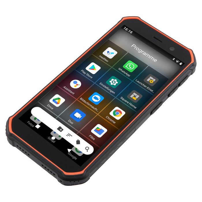 Olympia TREK Outdoor - Móvil Resistente IP68 4G, Pantalla 5.5", 32GB, 3GB RAM, Batería 5000mAh, Android 10, Cámara 13MP, Doble SIM, Color Negro/Naranja Olympia TREK Outdoor - Móvil Resistente IP68 4G, Pantalla 5.5", 32GB, 3GB RAM, Batería 5000mAh, Android 10, Cámara 13MP, Doble SIM, Color Negro/Naranja