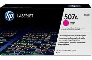 HP Cartucho de tóner 507A Magenta (CE403A) HP Cartucho de tóner 507A Magenta (CE403A)