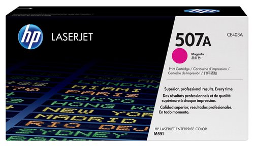 HP Cartucho de tóner 507A Magenta (CE403A) HP Cartucho de tóner 507A Magenta (CE403A)