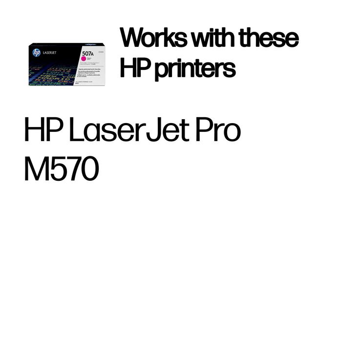 HP Cartucho de tóner 507A Magenta (CE403A) HP Cartucho de tóner 507A Magenta (CE403A)