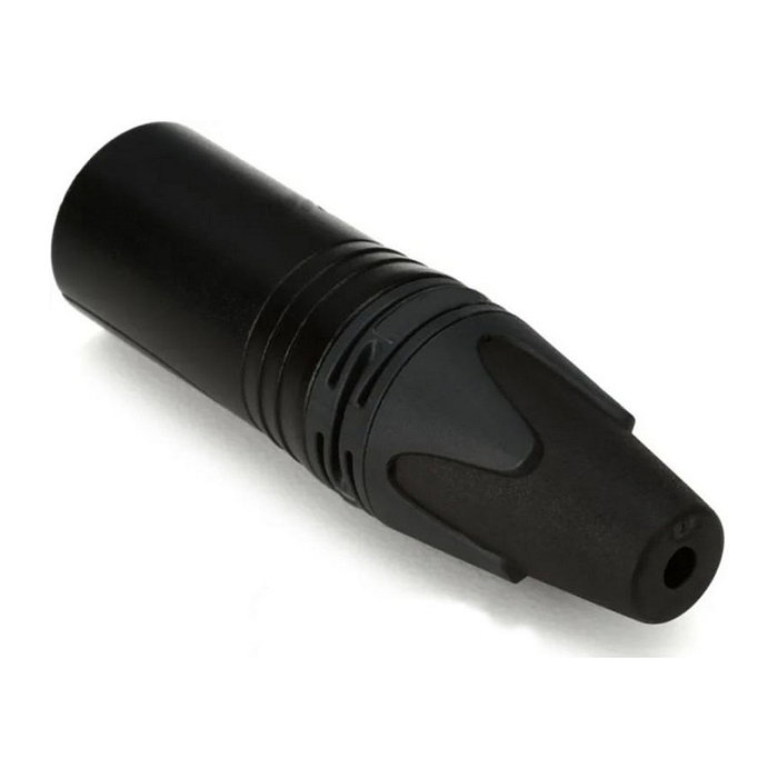 Equip Conector XLR Macho 3-Polig Derecho 147930, Negro, Contactos Oro, CE, RoHS, Metal y Plástico, Para Cable