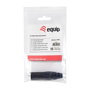 Equip Conector XLR Macho 3-Polig Derecho 147930, Negro, Contactos Oro, CE, RoHS, Metal y Plástico, Para Cable