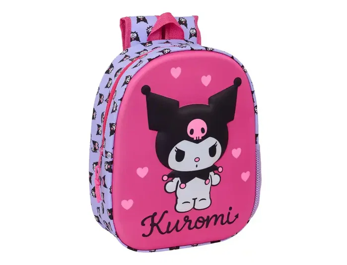 Safta Mochila 3D Kuromi Hello Kitty 33cm