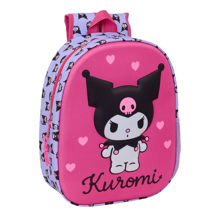 Safta Mochila 3D Kuromi Hello Kitty 33cm