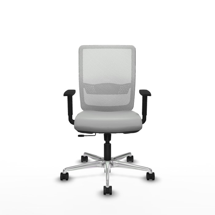 PIQUERAS Y CRESPO Silla de oficina Haches Gris claro y Blanco PIQUERAS Y CRESPO Silla de oficina Haches Gris claro y Blanco