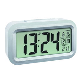 Tfa Reloj despertador digital LUMIO PLUS Blanco / Plata