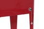 DKD Home Decor Nevera Terraza Y Jardin Rojo 43 x 80 x 74 cm Acero Pp 56 Litros Ruedas