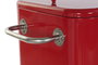 DKD Home Decor Nevera Terraza Y Jardin Rojo 43 x 80 x 74 cm Acero Pp 56 Litros Ruedas