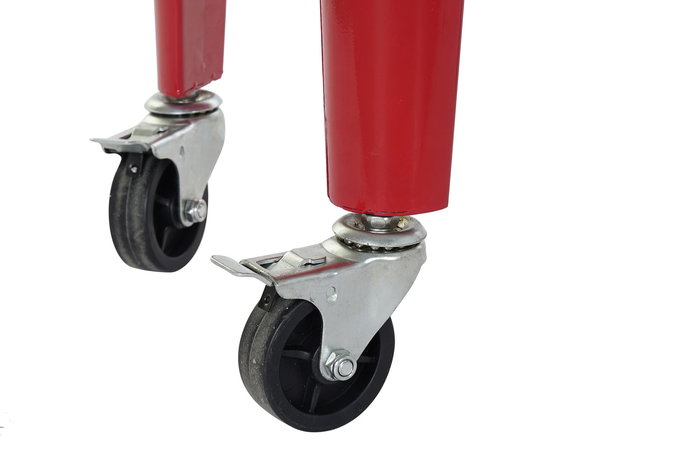 DKD Home Decor Nevera Terraza Y Jardin Rojo 43 x 80 x 74 cm Acero Pp 56 Litros Ruedas