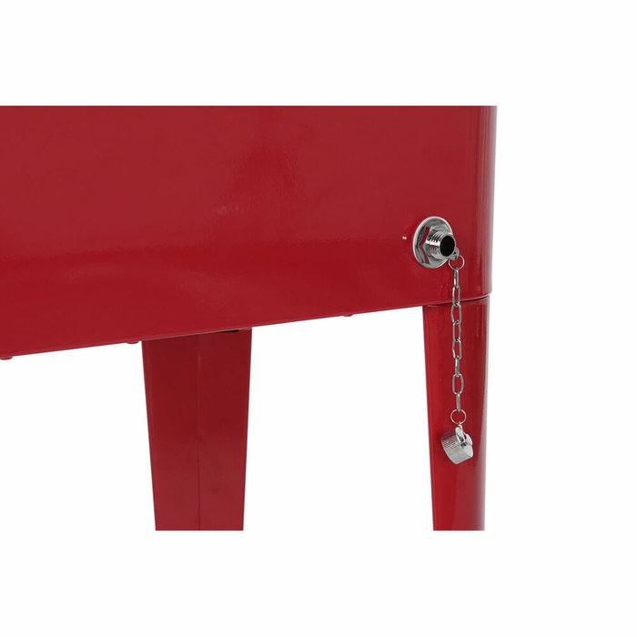 DKD Home Decor Nevera de Acero y PP 56 Litros Rojo